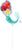 Anagram Mylar & Foil Disney Little Mermaid Ariel and Flounder Dream Big 12″ Airfill Balloon