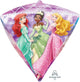 Globo de lámina de Mylar de 17" de princesas de Disney