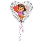 Anagram Mylar & Foil Dora the Explorer 18″ Heart Balloon