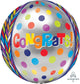 Globo Orbz de 16" Felicitaciones Geométricas Dotty