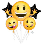 Anagram Mylar & Foil Emoticon Smiles Balloon Bouquet