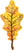 Anagram Mylar & Foil Fall Yellow Oak Leaf 42″ Balloon