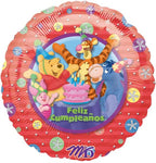 Anagram Mylar & Foil Feliz Cumpleanos Winnie the Pooh 18″ Globo