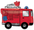 Anagram Mylar & Foil Fire Truck SuperShape 26″ x 22″ Balloon