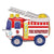 Anagram Mylar & Foil Firetruck Airwalker Buddies 24″ Balloon