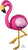 Anagram Mylar & Foil Flamingo 68″ AirWalker Balloon