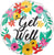 Anagram Mylar & Foil Floral Get Well 18″ Balloon