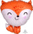 Anagram Mylar & Foil Fox 18″ Foil Balloon