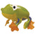 Anagram Mylar & Foil Frog Airwalker Froggy Buddies 22″ Balloon