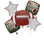 Anagram Mylar & Foil Game on Football Balloon Bouquet (5 Pieces)