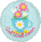 Get Well Soon Tea Cup Globo de 18″