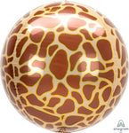 Anagram Mylar & Foil Giraffe Animal Print 16″ Orbz Balloon