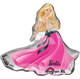 Glam Barbie Vestido Rosa Gigante Globo de 32"