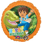 ¡Vamos Diego Vamos! Globo de cumpleaños de dinosaurio 18 ″