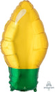 Gold Christmas Light Bulb 22″ Balloon