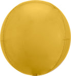 Anagram Mylar & Foil Gold Jumbo Orbz 21″ Balloons (3 count)