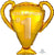 Anagram Mylar & Foil Gold Trophy 28" Mylar Foil Balloon