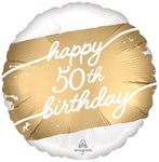 Anagram Mylar & Foil Happy 50th Birthday 18″ Balloon