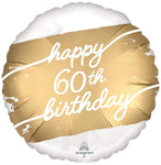 Anagram Mylar & Foil Happy 60th Birthday 18″ Balloon