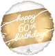 Feliz 60 cumpleaños Globo de 18″