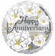 Happy Anniversary Silver 18″ Balloon