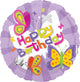 Happy Birthday Butterflies 18″ Balloon