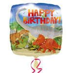 Anagram Mylar & Foil Happy Birthday Dinosaur 18″ Balloon