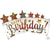 Anagram Mylar & Foil Happy Birthday Glitter Banner 35″ Balloon