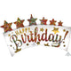 Feliz Cumpleaños Glitter Banner 35″ Globo