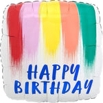 Anagram Mylar & Foil Happy Birthday Paint 18″ Balloon