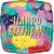 Anagram Mylar & Foil Happy Birthday Painted Colors 17″ Balloon