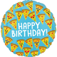 Feliz Cumpleaños Rebanadas de Pizza Globo 18″