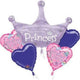 Happy Birthday Princess Balloon Bouquet Set