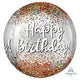 Happy Birthday Sequins Orbz 16″ Balloon