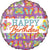 Anagram Mylar & Foil Happy Birthday Spring Butterflies 18 Balloon