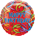 Anagram Mylar & Foil Happy Birthday Streamers 18″ Foil Balloon