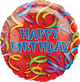 Feliz Cumpleaños Serpentinas 18″ Globo Foil