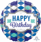 Happy Birthday Tie Pattern 18″ Balloon