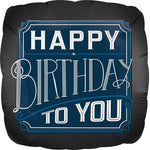 Anagram Mylar & Foil Happy Birthday To You Man 18″ Balloon