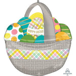 Anagram Mylar & Foil Happy Easter Egg Basket 26″ Balloon