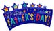 Happy Father's Day Star Banner 34″ Balloon