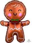 Anagram Mylar & Foil Happy Gingerbread Man 31″ Balloon