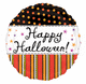 Globo Feliz Halloween Lunares y Rayas 18″