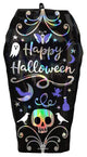Happy Halloween Iridescent Coffin 27″ Balloon