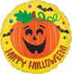 Happy Halloween Pumpkin & Bats 18″ Balloon
