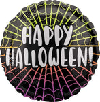 Anagram Mylar & Foil Happy Halloween Webs 18″ Balloon
