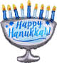 Happy Hanukkah Menorah Large 29" Balloon