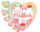 Feliz Día de la Madre Filtrado Ombre Hearts 24″ Globo