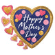 Globo Happy Mother's Day Glitter Dots 24″