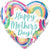 Anagram Mylar & Foil Happy Mother's Day Painted Rainbows 28″ Balloon